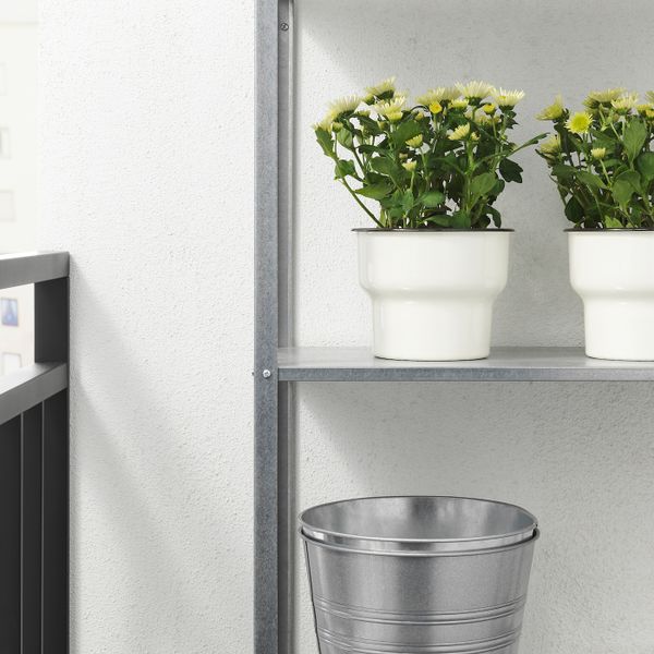 Кашпо, для дома, улицы/белый 15 см IKEA CITRONSYRA ЦИТРОНСЮРА 303.874.01 - фото 4