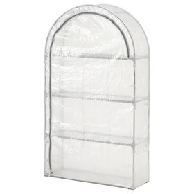 ASPAREN Теплица - прозрачный белый 95x32x162 см