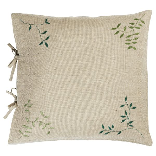 Чехол на подушку, бежевый ручная работа 65x65 см IKEA БОТАНИСК 404.665.20 - фото 1