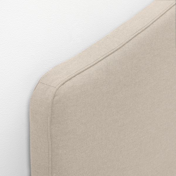 Кровать с обивкой,2 кроватных ящика, 140x200 см, Lofallet бежевый IKEA HAUGA ХАУГА 793.366.41 - фото 7