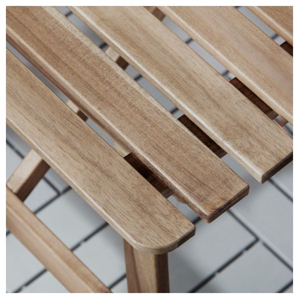 Стол + 4 кресла, для сада АСКХОЛЬМЕН, серо-коричневая морилка серо-коричневый - фото 2