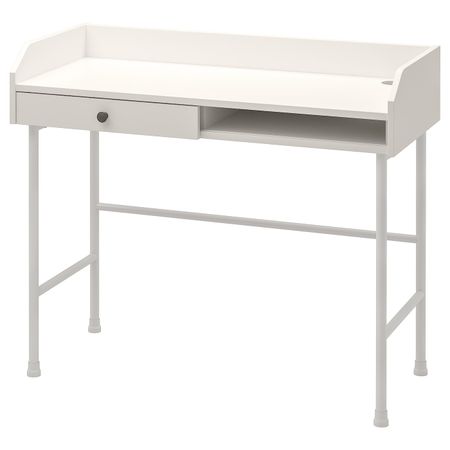 Письменный стол, белый 100x45 см IKEA HAUGA ХАУГА 504.776.79