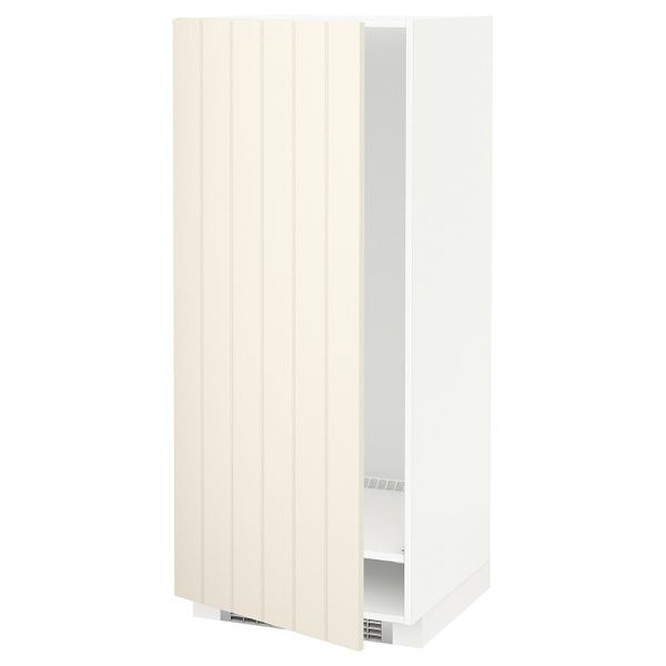 Высокий шкаф для холодильник/мороз, белый/Хитарп белый с оттенком 60x60x140 см IKEA METOD МЕТОД 592.264.98 - схема-чертеж с размерами