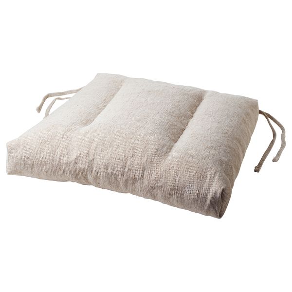 Подушка на стул, неокрашенный, 35/43x37x7 см IKEA ЭТЛА 404.536.07 - схема-чертеж с размерами