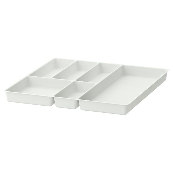 Лоток для столовых приборов, белый 51x50 см IKEA STÖDJA СТОДЬЯ 803.675.99 - фото 1