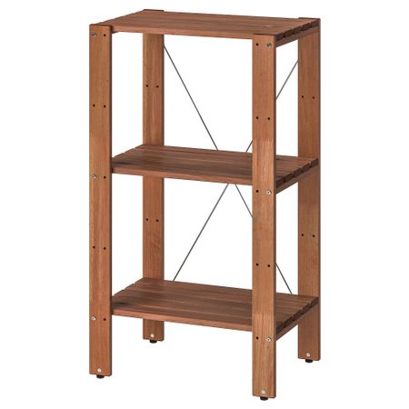 Стеллаж, для сада, 50x35x90 см, коричневая морилка IKEA TORDH ТУРД 293.161.79