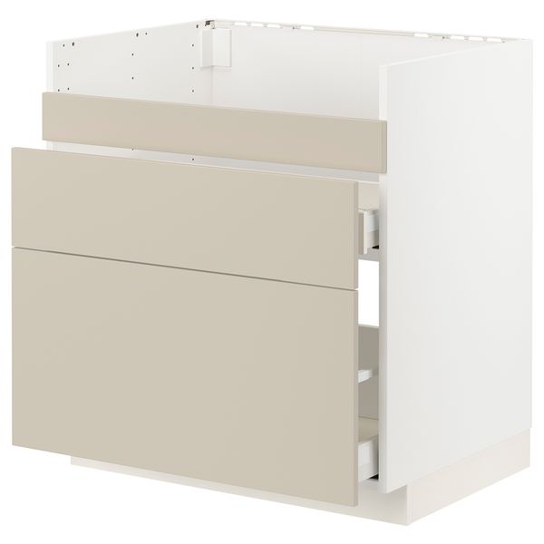 Напольный шкаф для мойки ХАВСЕН, 3 фасада, 2 ящика IKEA METOD МЕТОД, MAXIMERA МАКСИМЕРА 394.265.30 - фото 2