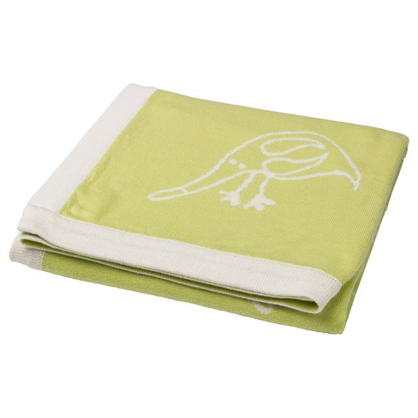 Одеяло детское ДЬЮРСПОР, белый, светло-зеленый (85x115 см) - схема-чертеж с размерами