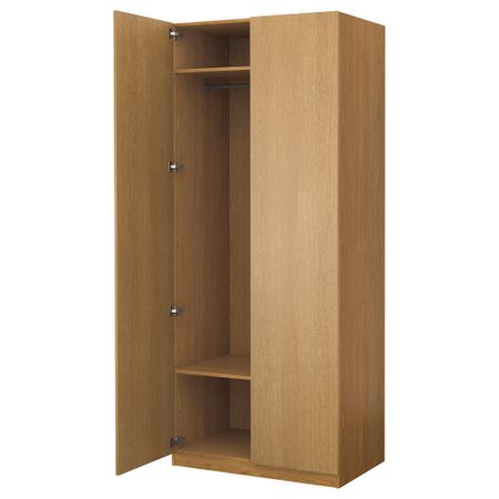 Гардероб ПАКС, под дуб, Нексус дубовый шпон (100x60x236 см)