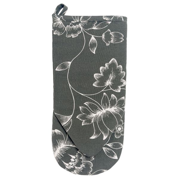 Варежка-прихватка СКОГСВИВА, серый - схема-чертеж с размерами