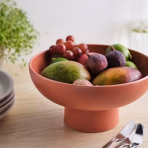 BLOMVECKLARE БЛОМВЕККЛАРЕ Миска сервировочная - красно-коричневый 26 см - фото 2