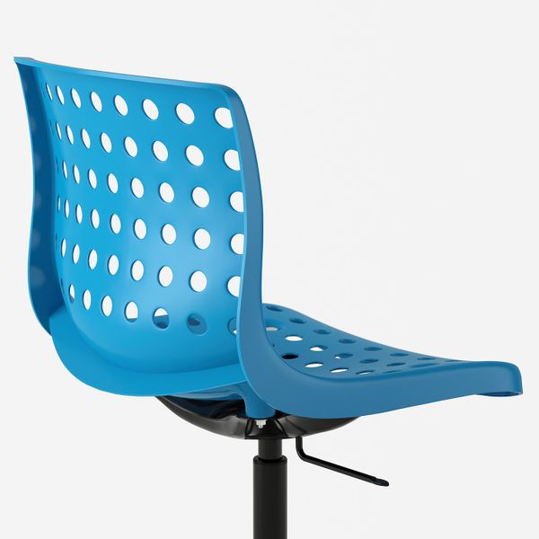 Рабочий стул, синий, черный IKEA СКОЛБЕРГ / СПОРРЕН 492.756.63 - фото 2