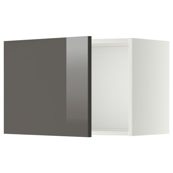 Шкаф навесной МЕТОД, белый, Рингульт серый - схема-чертеж с размерами