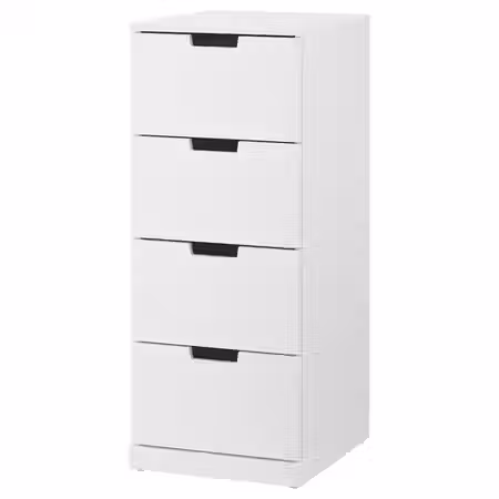 NORDLI Комод с 4 ящиками - белый 40x99 см