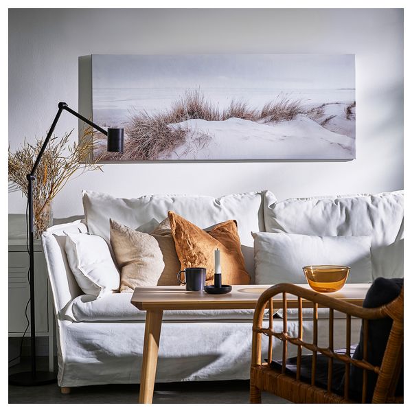 Картина с рамой, Песчаные дюны, черный, 140x56 см IKEA BJÖRKSTA БЬЁРКСТА 695.089.30 - фото 6