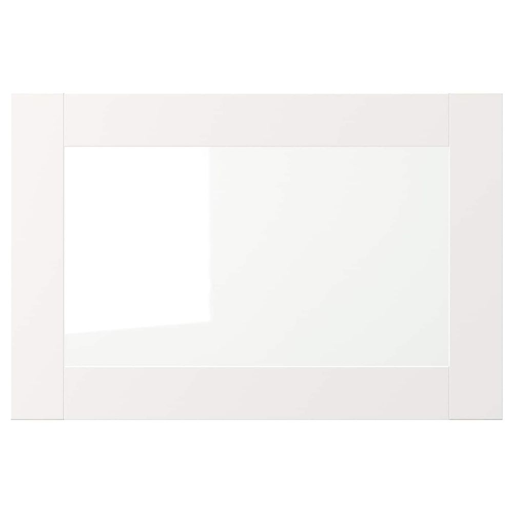 Стеклянная дверь, белый 60x40 см IKEA VÄRD ВЭРД 603.845.09 - схема-чертеж с размерами