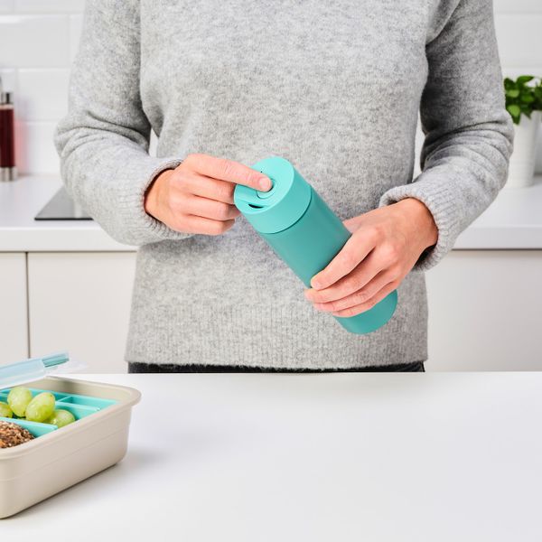 Термокружка, бирюзовый 0.4 л IKEA UNDERSÖKA УНДЕРСОКА 004.784.50 - фото 3