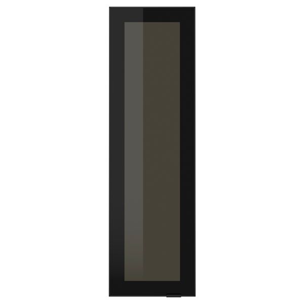 Стеклянная дверь ЮТИС, дымчатое стекло, черный - фото 1