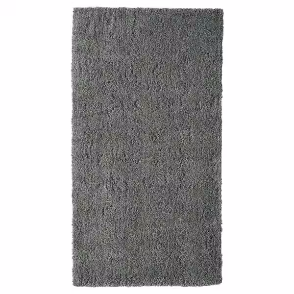 LINDKNUD Ковер, длинный ворс - темно-серый 80x150 см - фото 1