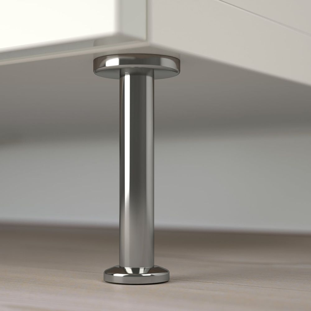 Комбинация для хранения с дверцами/ящ, белый/СЕЛЬСВ/СТАЛЛАРП глянцевый, белый прозрачное стекло 120x42x240 см IKEA BESTÅ БЕСТО - фото 1