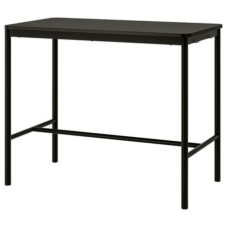 Стол, антрацит 130x70x105 см IKEA TOMMARYD ТОММАРЮД 893.048.28