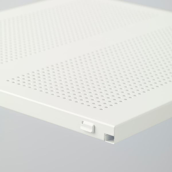 Полка, металлический белый, 80x38 см IKEA АЛЬГОТ 403.795.23 - схема-чертеж с размерами