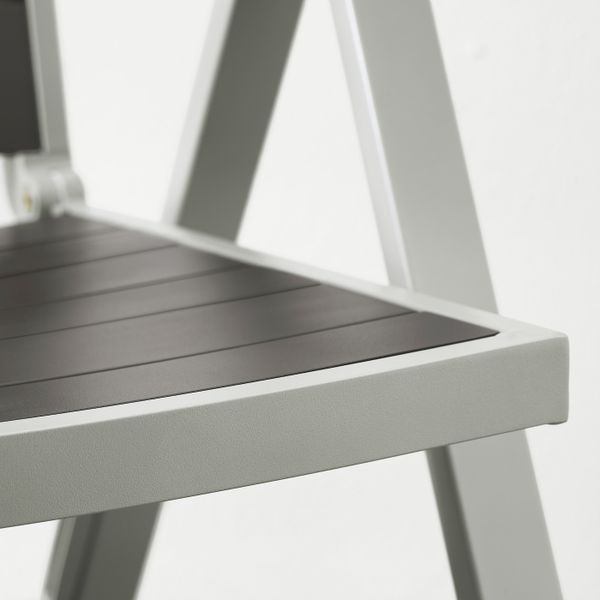 Садовое кресло, регулируемая спинка, светло-серый складной/темно-серый IKEA SJÄLLAND ШЭЛЛАНД 404.053.48 - фото 6