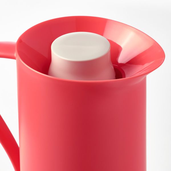 Термос, светло-красный 1 л IKEA БЕХОВД 904.584.81 - фото 3