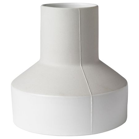 Ваза, ручная работа белый с оттенком 15 см IKEA ХАНТВЕРК 204.499.37