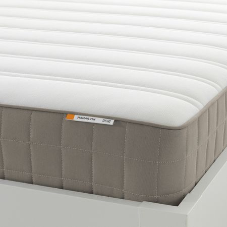 Пружинный матрас, очень жесткий/темно-бежевый 90x200 см IKEA HAMARVIK ХАМАРВИК 504.769.86