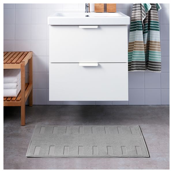 Коврик для ванной БЛАНКШЁН, классический серый (50x80 см) - схема-чертеж с размерами