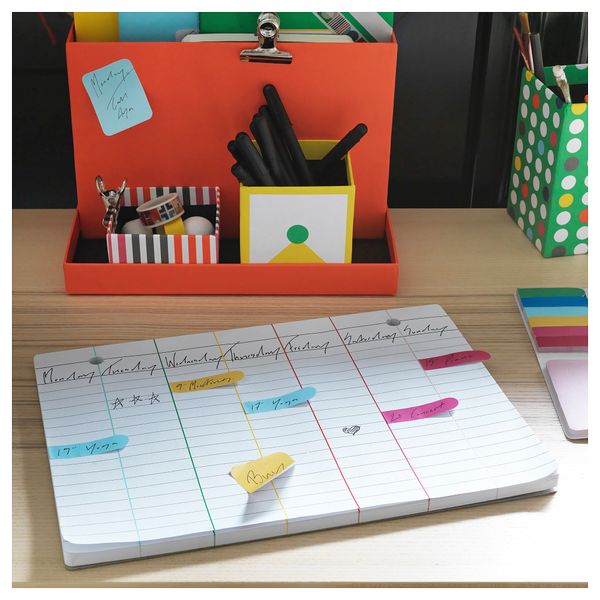 Подставка для канцелярских принадлежности КНАЛЛЬГУЛЬ, красный, разноцветный (18x17 см) - фото 3