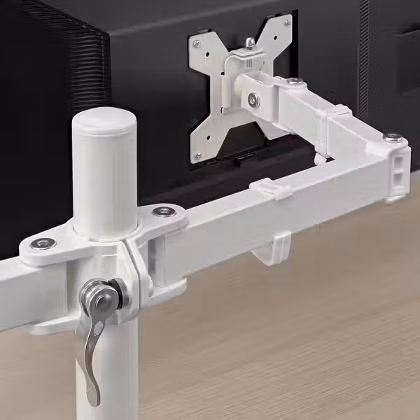 STUBBERGET СТУББЕРГЕТ Кронштейн для 2 мониторов - белый - схема-чертеж с размерами