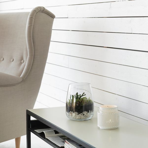 Фонарь для греющей свечи, белый 10 см IKEA BEHÄRSKA БЕГЕРСКА 504.432.79 - фото 3