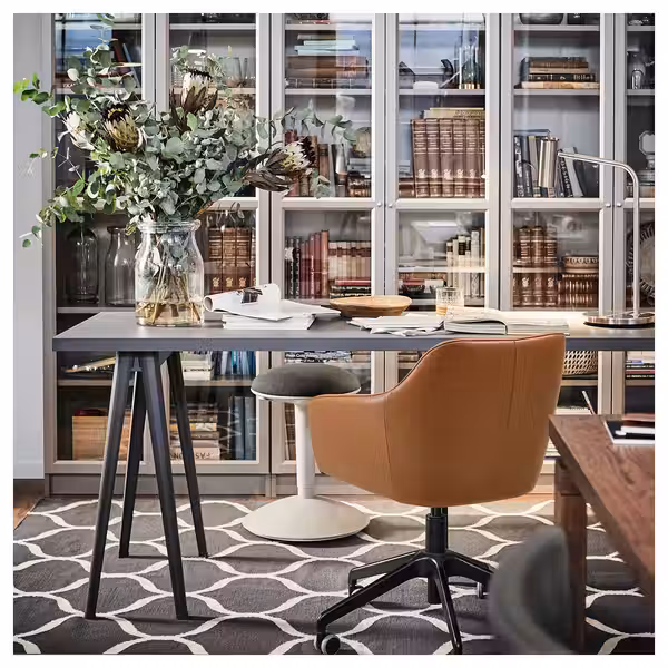 TOSSBERG / LÅNGFJÄLL Конференц-стул - Grann светло-коричневый/чёрный - фото 5