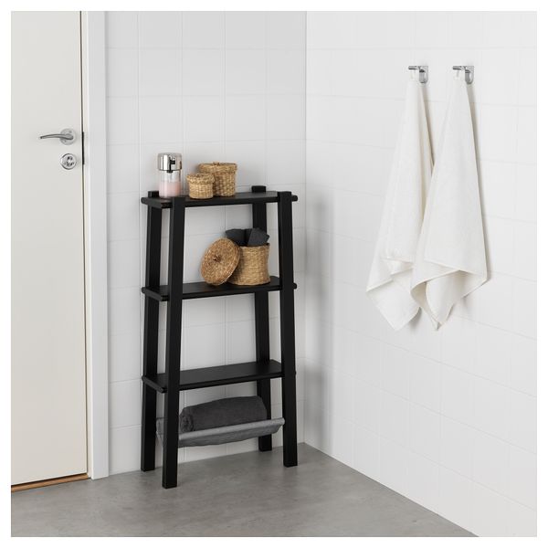 Стеллаж ВИЛЬТО, черный (47x90 см) - фото 3