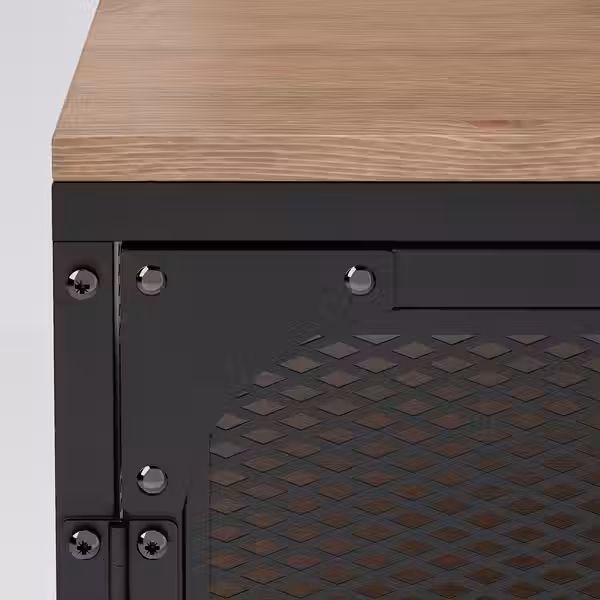 FJÄLLBO Тумба под ТВ - чёрный 198x45x54 см - фото 7