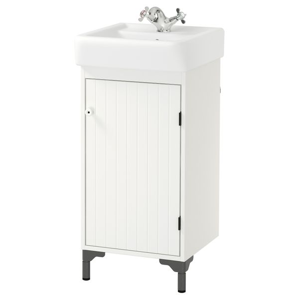 Шкаф под раковину с 1 дверцей СИЛВЕРОН / ХЭМНВИКЕН, белый (40x45x91 см) - фото 2