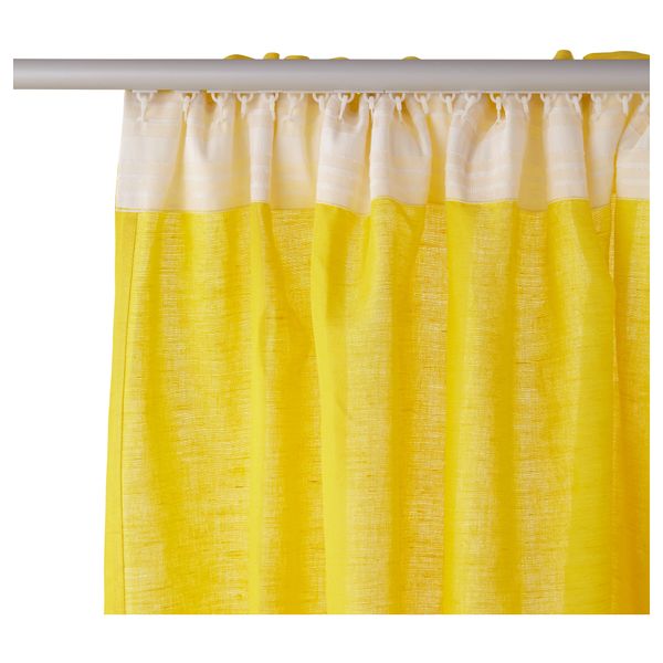 Гардины, 1 пара МАРИАТИСТЕЛЬ, желтый (145x270 см) - схема-чертеж с размерами