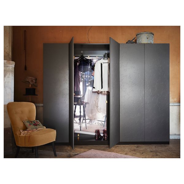 Дверца с петлями, темно-серый 50x229 см IKEA ФЛОРНЕС 592.761.10 - фото 3