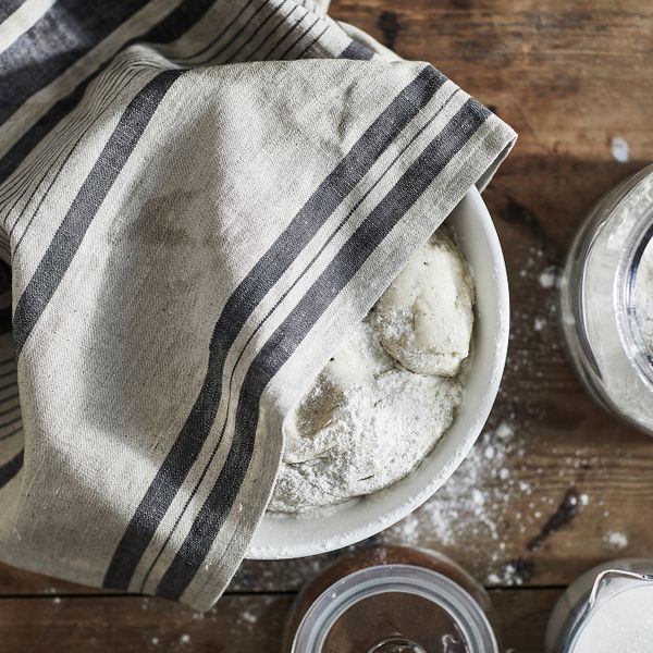 Полотенце кухонное, полоска/серый бежевый 50x70 см IKEA MARIATHERES МАРИАТЕРЕС 204.795.85 - фото 3