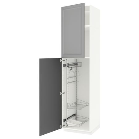 Высокий шкаф с отделением для аксессуаров для уборки IKEA METOD МЕТОД 494.569.70