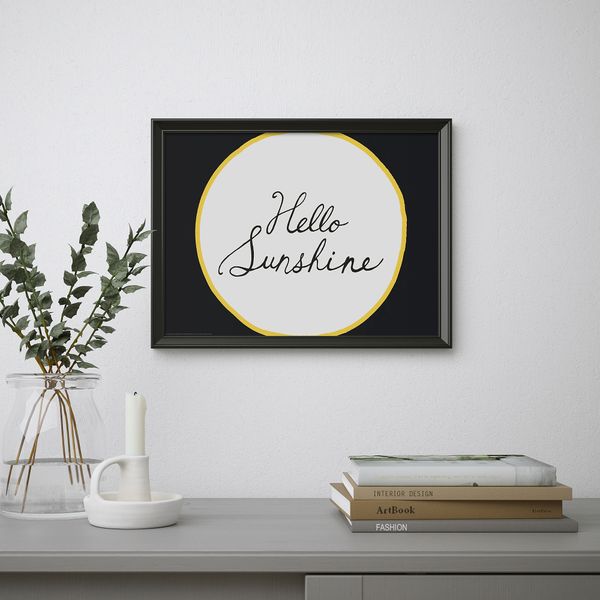 Постер, Hello, 40x30 см IKEA DRÖMBILD ДРЁМБИЛЬД 804.418.63 - схема-чертеж с размерами