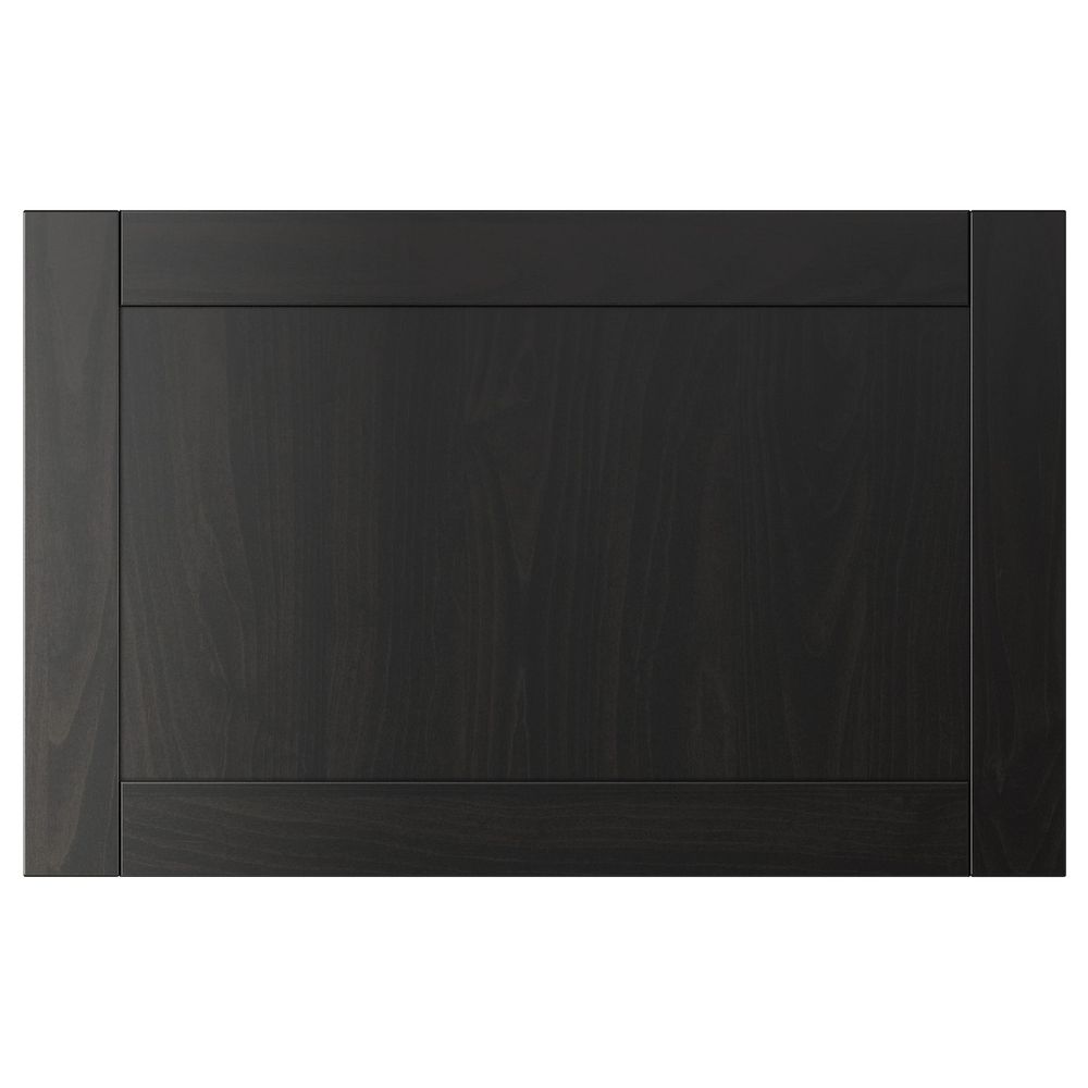 Дверь, фронтальная панель ящика, черно-коричневый 60x38 см IKEA HANVIKEN ХАНВИКЕН 404.354.54 - фото 1