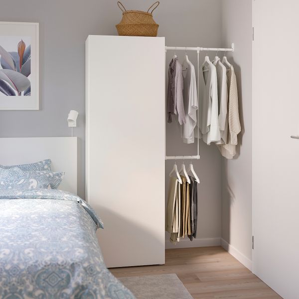 Гардероб, белый/Фоннес белый 95-120x42x181 см IKEA OPPHUS ОПХУС 992.401.62 - фото 3