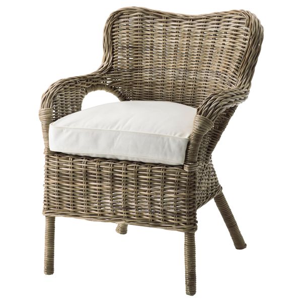 Кресло БЮХОЛЬМА / ЮПВИК, серый, белый - фото 5