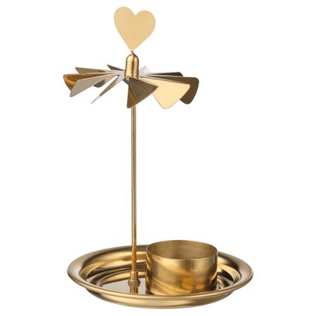 Подсвечник для греющей свечи, 17 см, золотой IKEA VINTERFINT 205.304.66