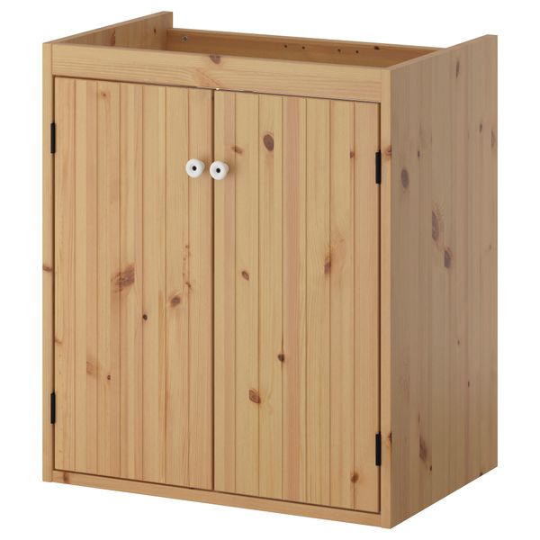 Шкаф под раковину с 2-мя дверцами СИЛВЕРОН, светло-коричневый (60x38x68 см) - фото 1