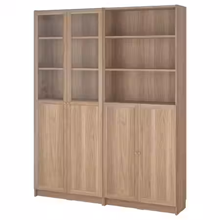 BILLY / OXBERG Стеллаж/панельные/стеклянные двери