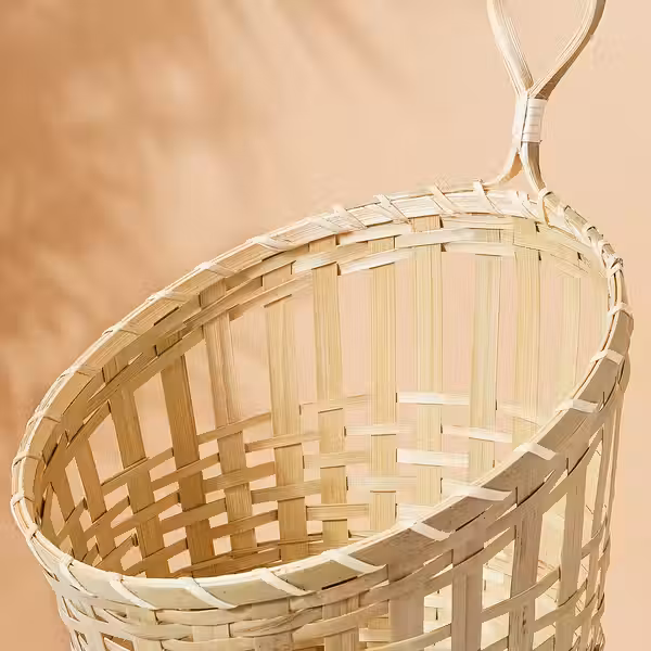 TOLKNING Подвесная корзина, 2 шт. - ручная работа бамбук - фото 2